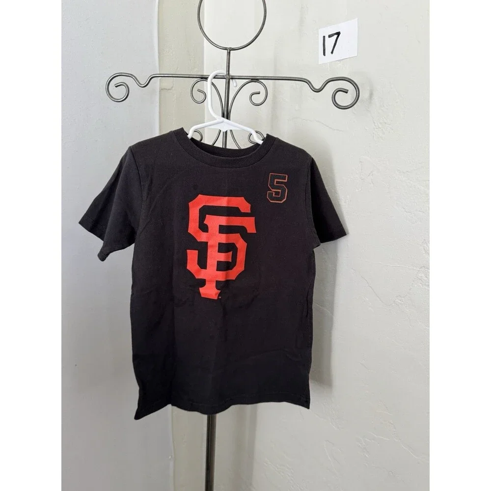 SF Giants Yastrzemski #5 Kids Tee MLB Genuine Merchandise XS 4/5